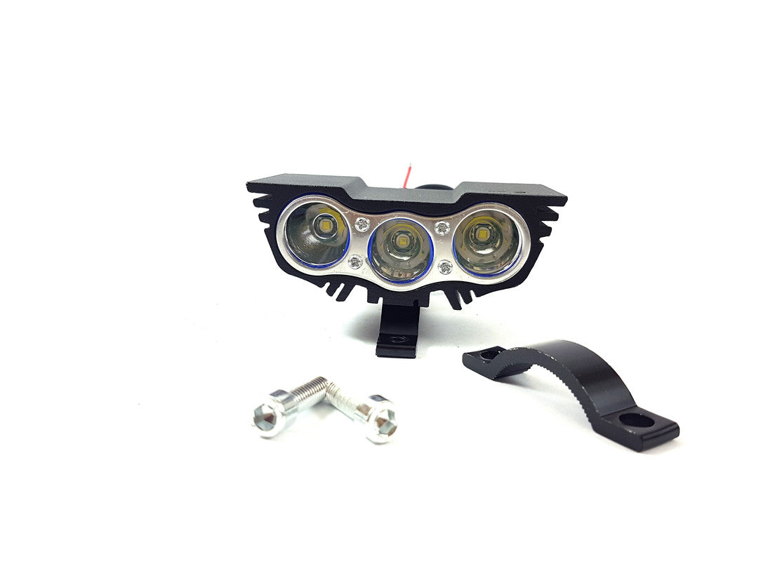 Faro Moto Caminero Led Triple 10W-Faros Motos-Multishop Uruguay