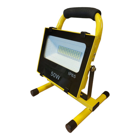 Faro Trabajo Led Recargable Con Base-Faro Led-Multishop Uruguay