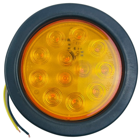 Faro Trasero Camión LED Redondo 105mm Ámbar-Faro Led-Multishop Uruguay