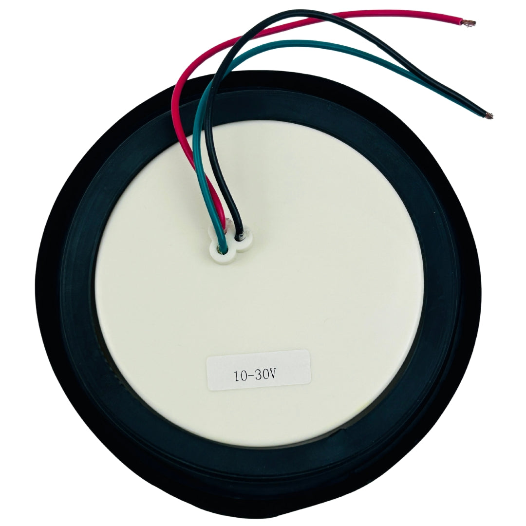 Faro Trasero Camión LED Redondo 105mm Rojo-Faro Led-Multishop Uruguay