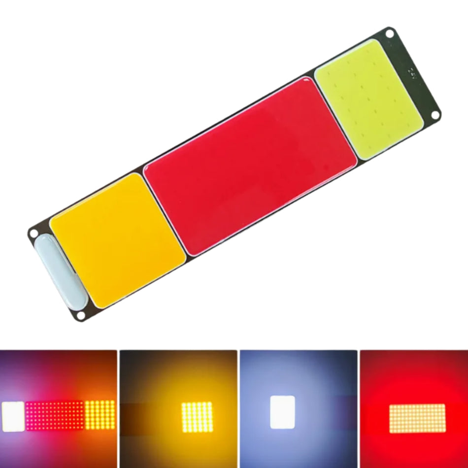 Faro Trasero Led 12v Tricolor 28x7cm 168 Led Copiar-Faro Led-Multishop Uruguay
