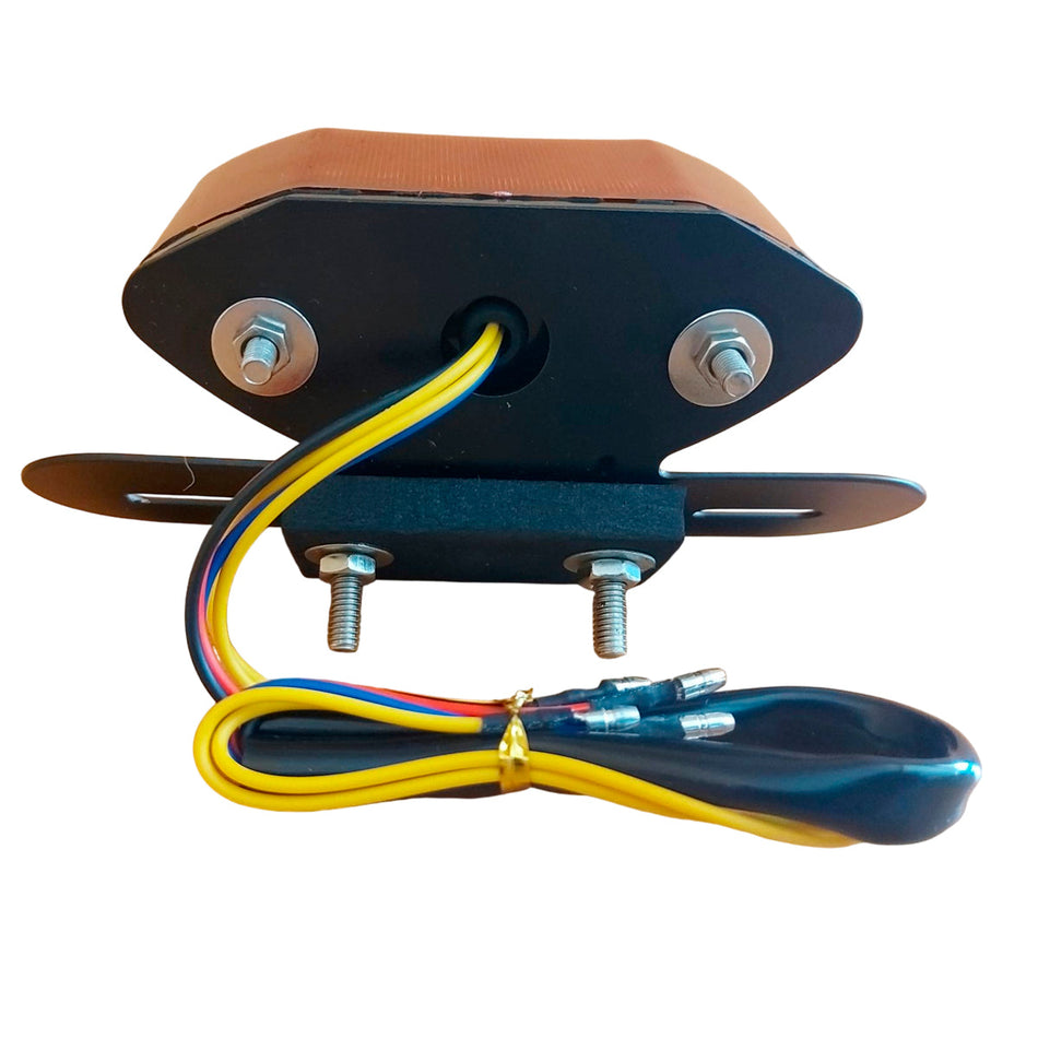 Faro Trasero Led Moto CG Universal Con Base-Faros Motos-Multishop Uruguay