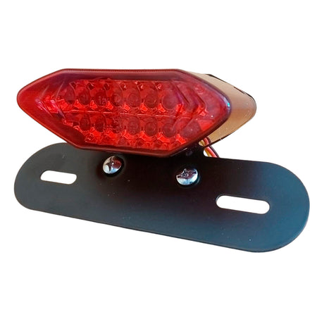 Faro Trasero Led Moto CG Universal Con Base-Faros Motos-Multishop Uruguay