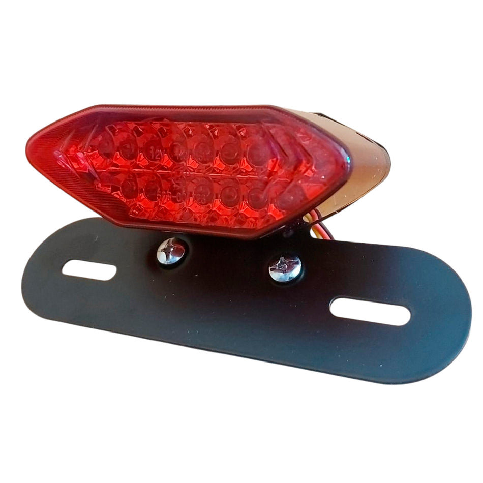 Faro Trasero Led Moto CG Universal Con Base-Faros Motos-Multishop Uruguay