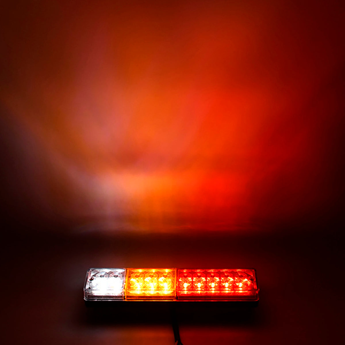 Farol Trasero 20 Led Universal 24X5 Cm 12-24V Trailer Camion-Faros Traseros-Multishop Uruguay