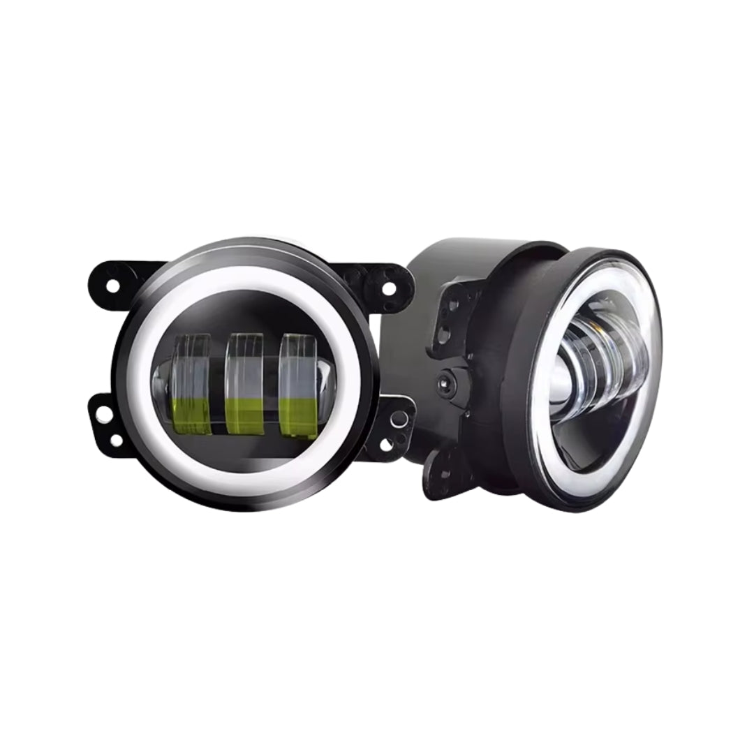 Faros Antiniebla LED 4" 20W Luz Blanca y Ámbar IP67-Faro Led-Multishop Uruguay