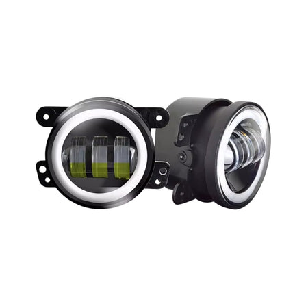 Faros Antiniebla LED 4" 20W Luz Blanca y Ámbar-Faro Led-Multishop Uruguay