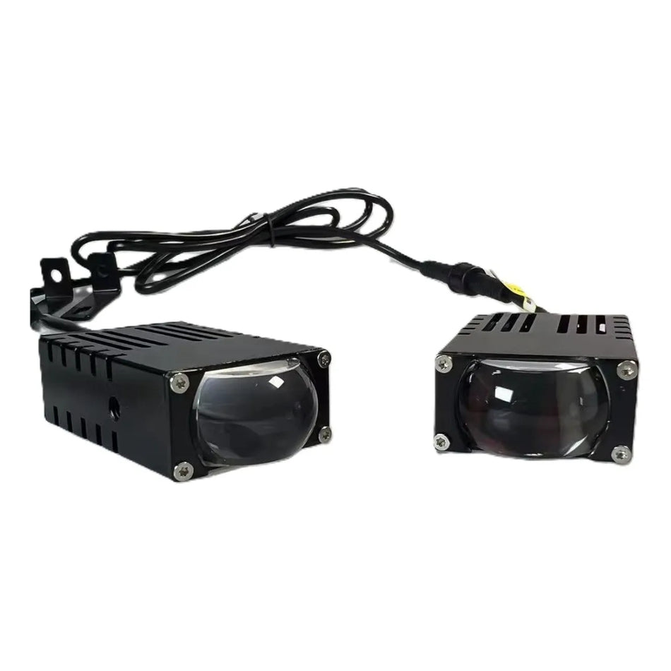 Faros Caminero 3000k 5500k Con Ventilador 60w Ip68 Blanco-Faro Caminero-Multishop Uruguay