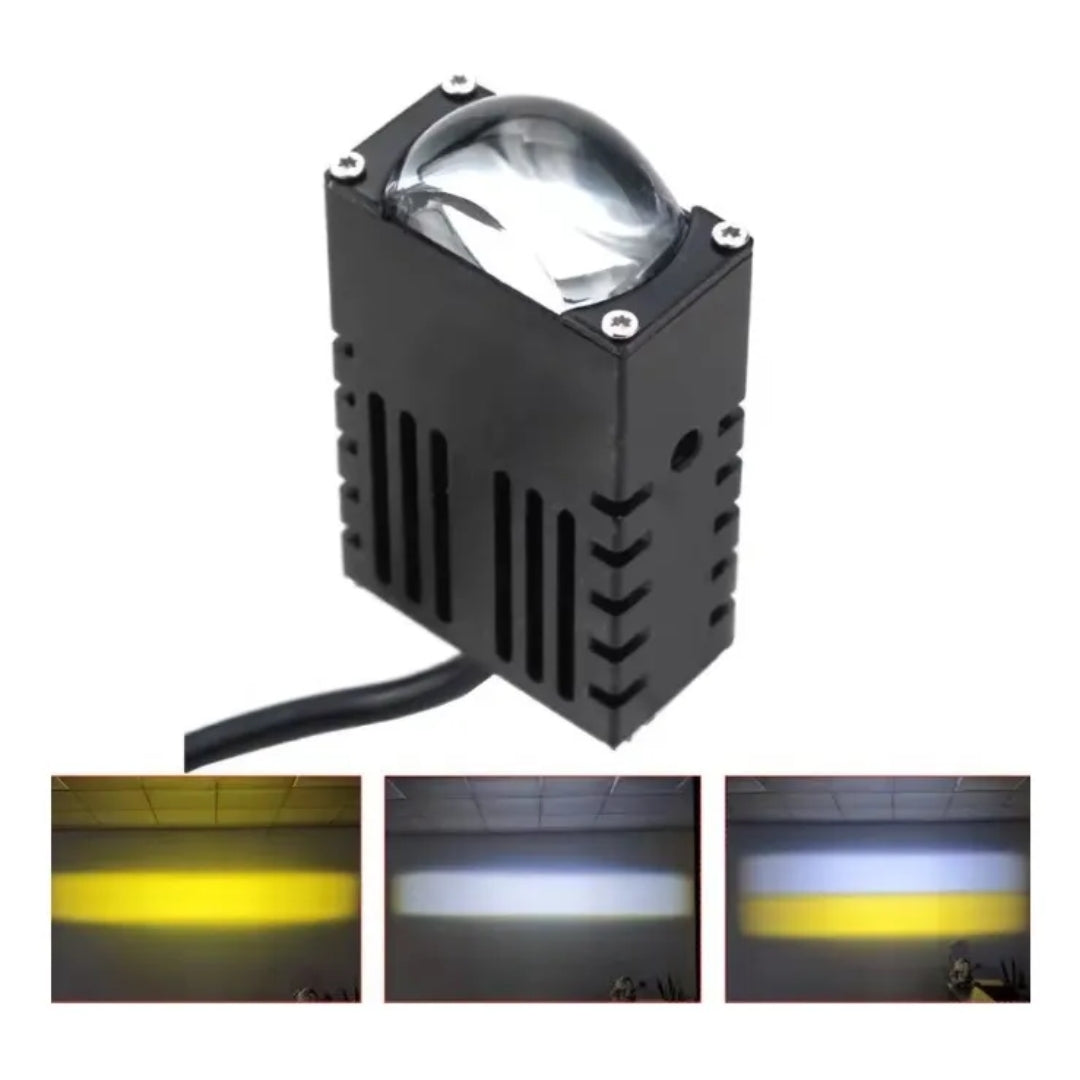 Faros Caminero 3000k 5500k Con Ventilador 60w Ip68 Blanco-Kit Led-Multishop Uruguay