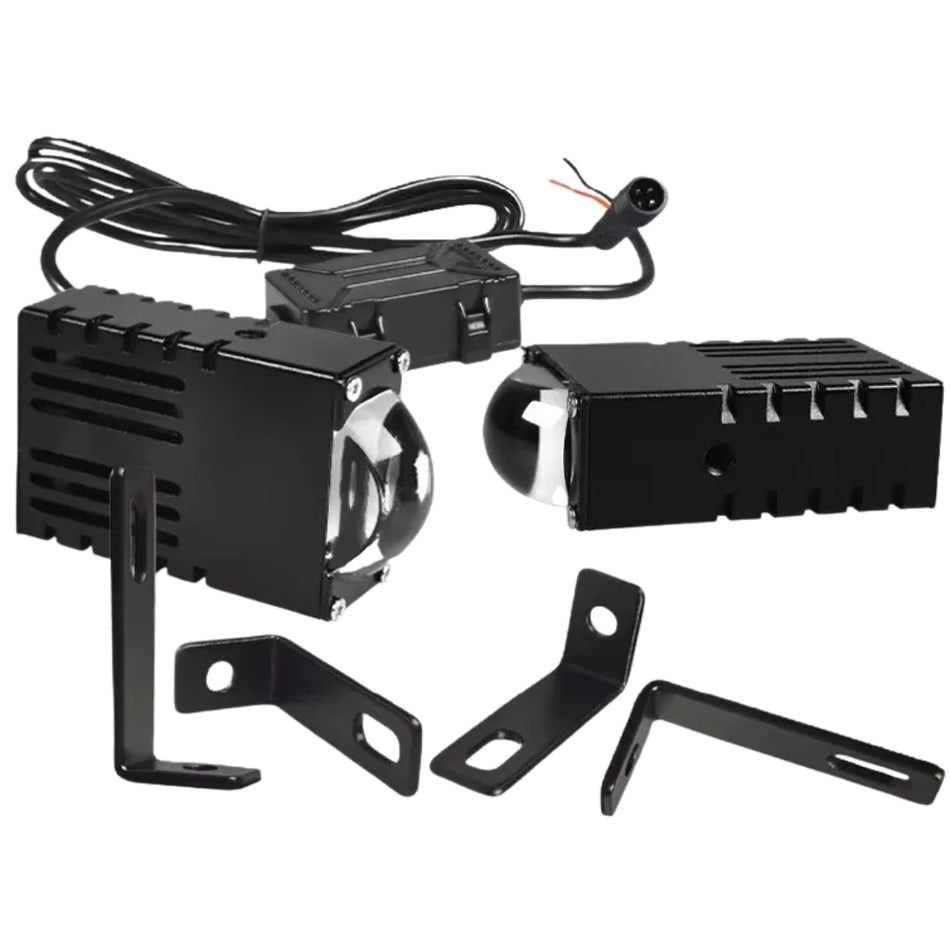 Faros Caminero 3000k 5500k Con Ventilador 60w Ip68 Blanco-Faro Caminero-Multishop Uruguay