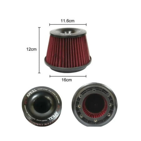 Filtro de Aire de Admisión Directa APEXi Con Adaptador de Aluminio-Filtros de Aire-Multishop Uruguay