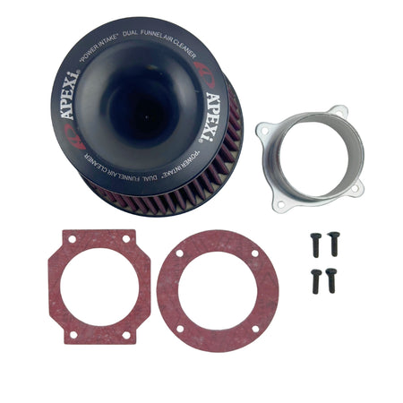 Filtro de Aire de Admisión Directa APEXi Con Adaptador de Aluminio-De Aire-Multishop Uruguay