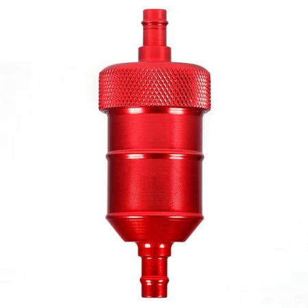 Filtro de Nafta Moto Aluminio CNC Universal Rojo-Filtros motos-Multishop Uruguay