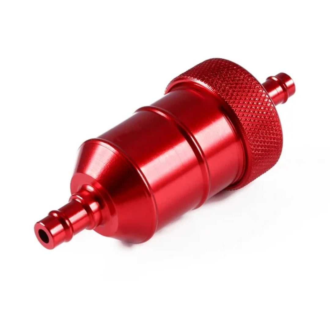Filtro de Nafta Moto Aluminio CNC Universal Rojo-Filtros motos-Multishop Uruguay