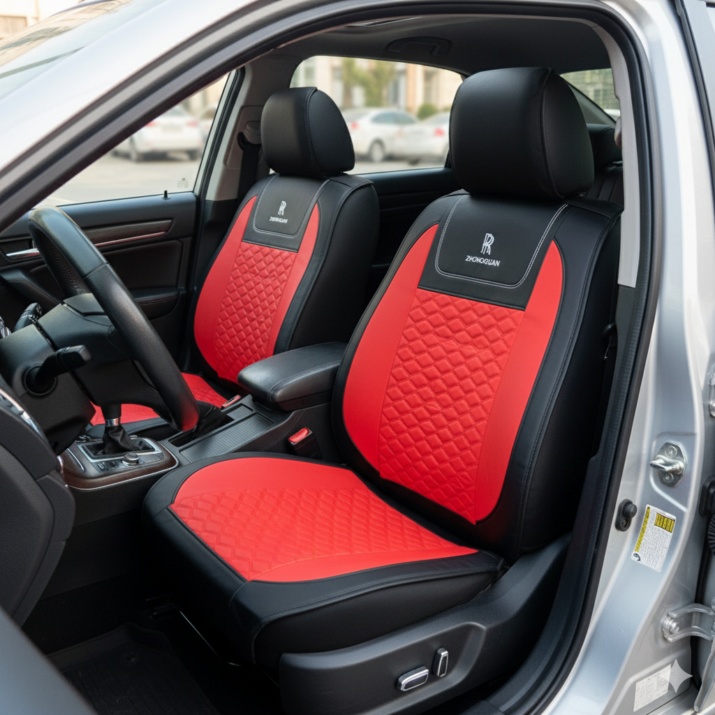 Funda Cubreasientos Auto Eco Cuero Universal 10 Piezas-Cubreasientos Universales-Multishop Uruguay