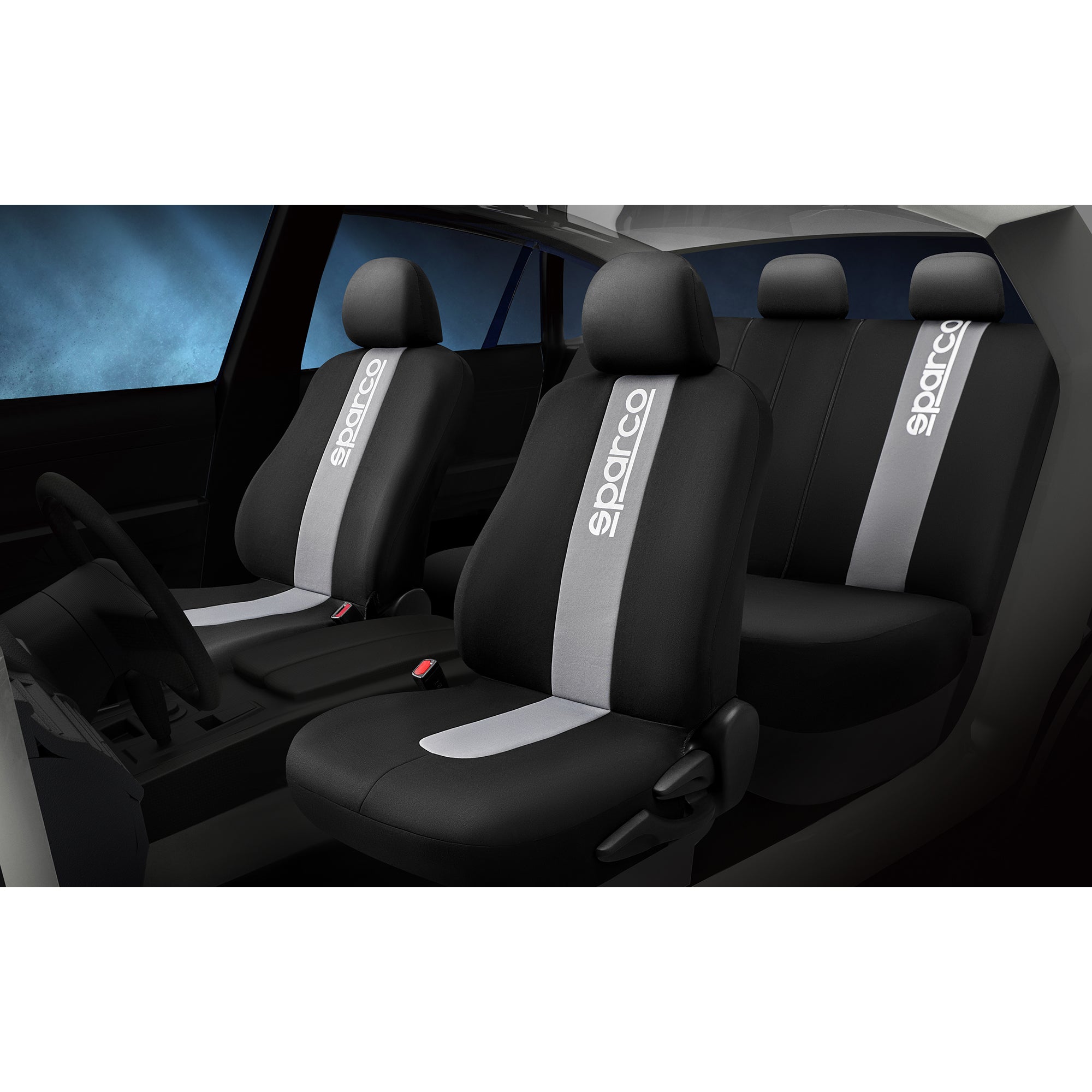 Fundas Cubreasientos Sparco Universal Polyester-Cubreasientos Universales-Multishop Uruguay