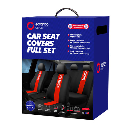 Fundas Cubreasientos Sparco Universal Polyester-Cubreasientos Universales-Multishop Uruguay