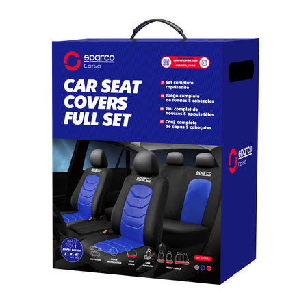 Fundas Cubreasientos Sparco Universal-Cubreasientos Universales-Multishop Uruguay