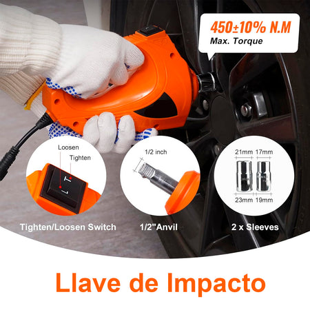 Gato Hidráulico Eléctrico 5 Toneladas + Compresor Inflador + Maletín-Gatos Hidraulicos-Multishop Uruguay