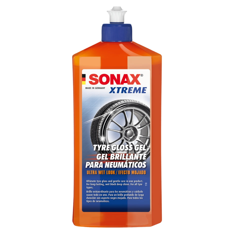 Gel Abrillantador Neumáticos Sonax Xtreme 500ml Efecto Mojado-Estética Automotriz-Multishop Uruguay