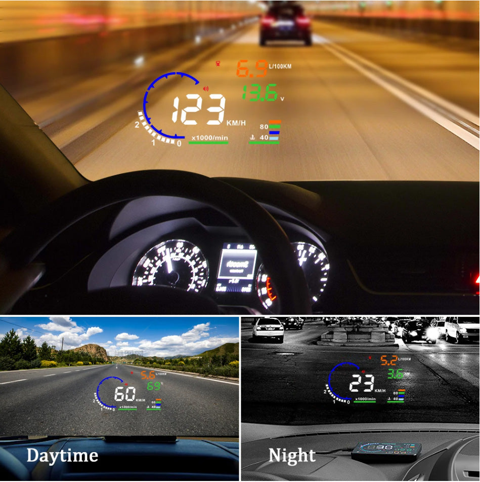 Head Up Display Tablero para Parabrisas-Accesorios-Multishop Uruguay