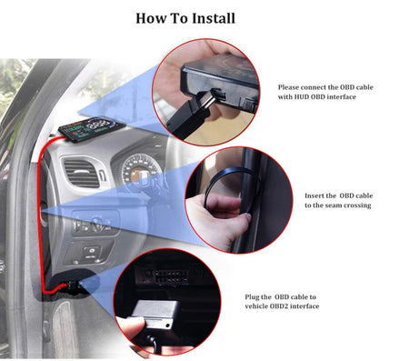 Head Up Display Tablero para Parabrisas-Accesorios-Multishop Uruguay