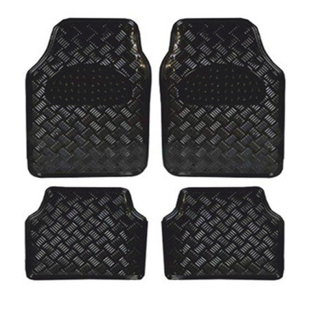 Juego Alfombras para autos en aluminio 4 piezas-Alfombras Universales-Multishop Uruguay