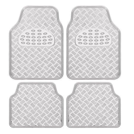 Juego Alfombras para autos en aluminio 4 piezas-Alfombras Universales-Multishop Uruguay