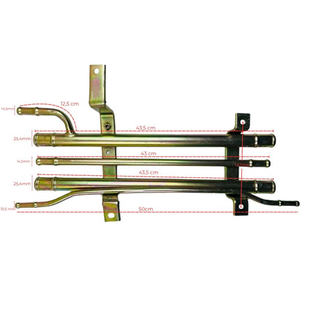 Juego Caños Metálicos Refrigeración DFSK 1.3 16V-Motor-Multishop Uruguay