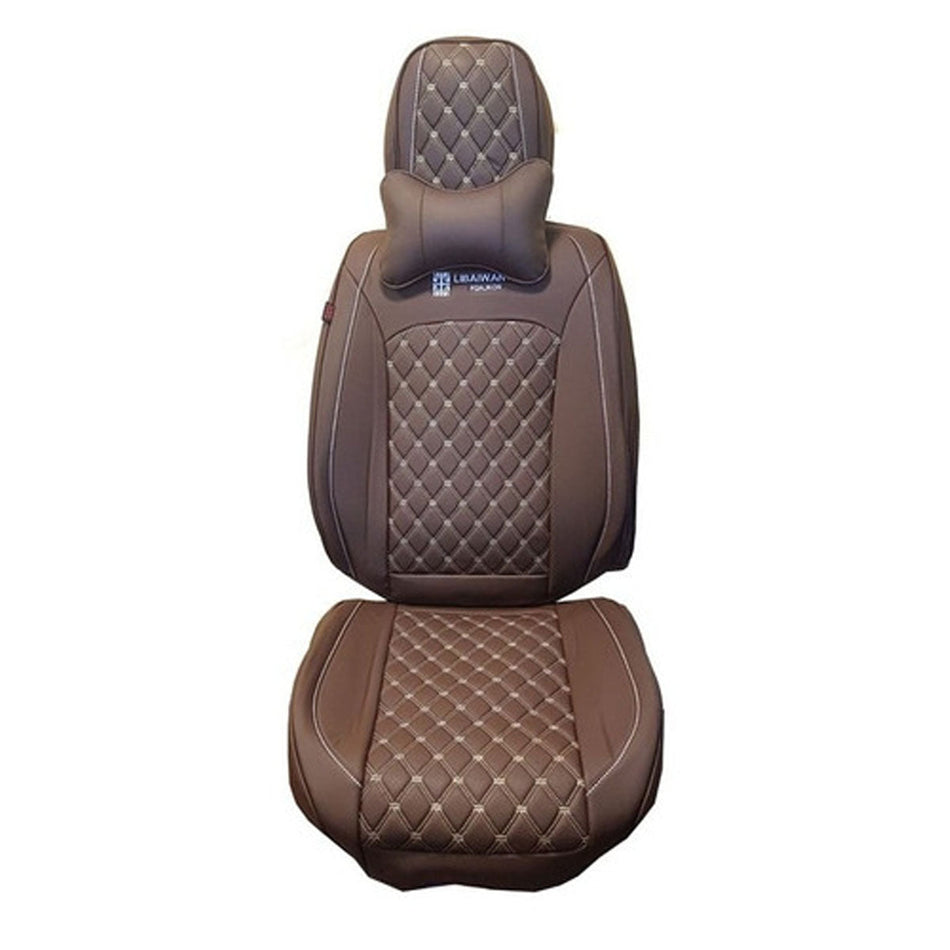 Juego Cubreasientos para auto capitoneado Beige-Cubreasientos Universales-Multishop Uruguay