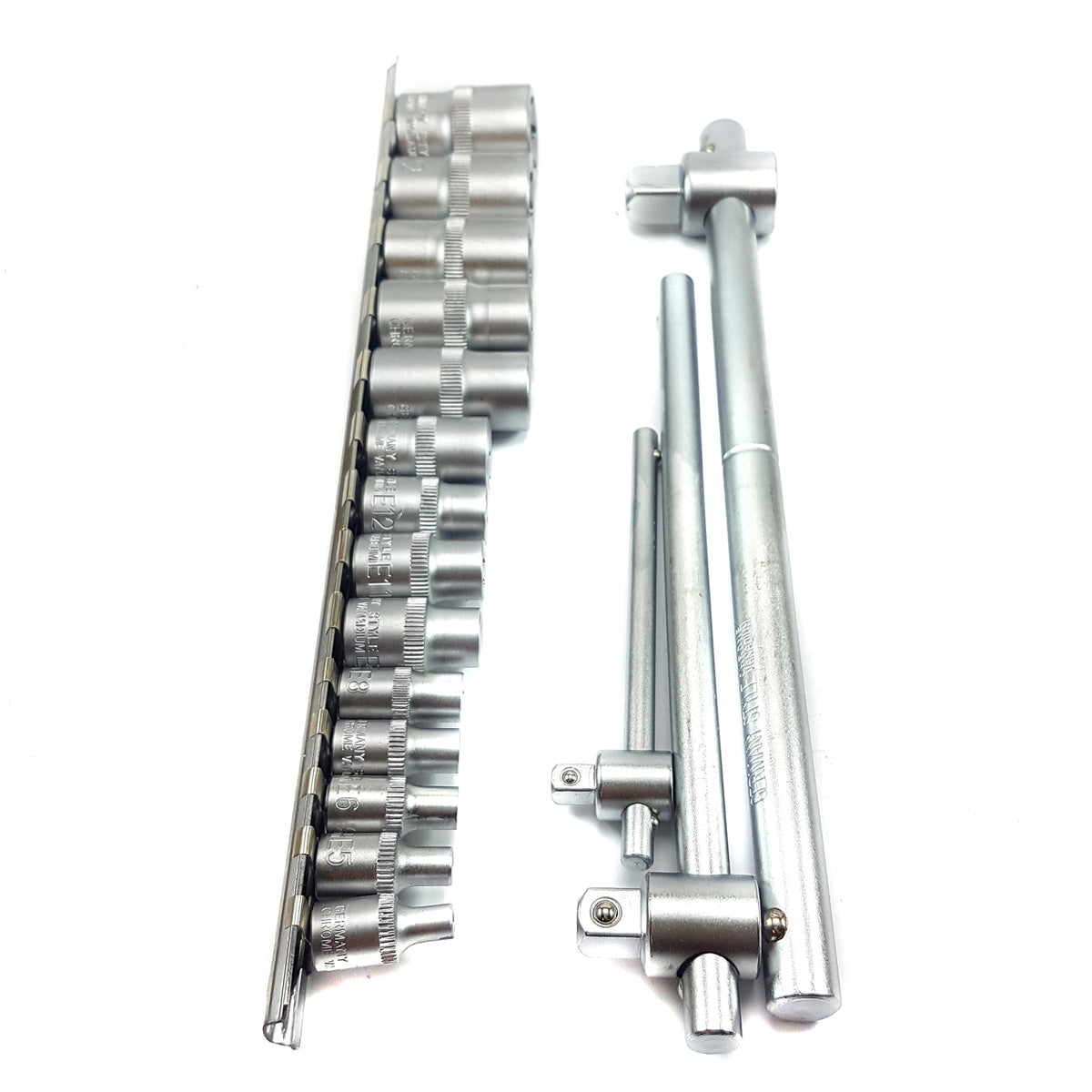 Juego Dados Torx 1/4-3/8-1/2 Hembra Con Mango Deslizable-Caja Dados-Multishop Uruguay