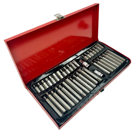 Juego De 40 Puntas Allen Torx Y Estriadas-Caja Dados-Multishop Uruguay