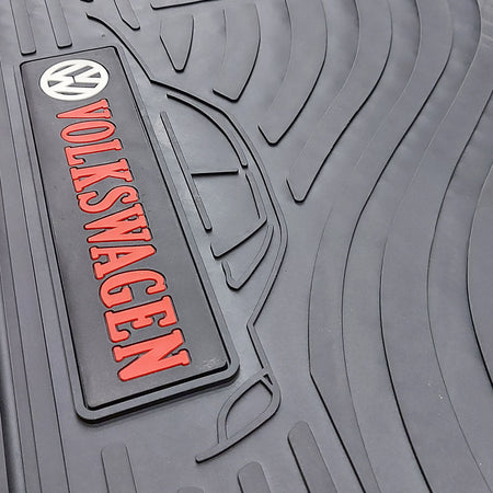 Juego de Alfombras VW para autos en goma-Alfombras VW-Multishop Uruguay