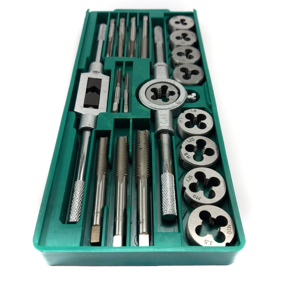 Juego Terrajas Macho y Hembra Métrico 20 Piezas M3 a M12-Terrajas-Multishop Uruguay