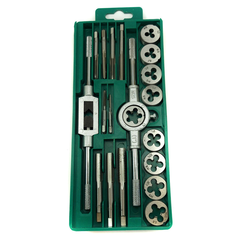 Juego Terrajas Macho y Hembra Métrico 20 Piezas M3 a M12-Terrajas-Multishop Uruguay