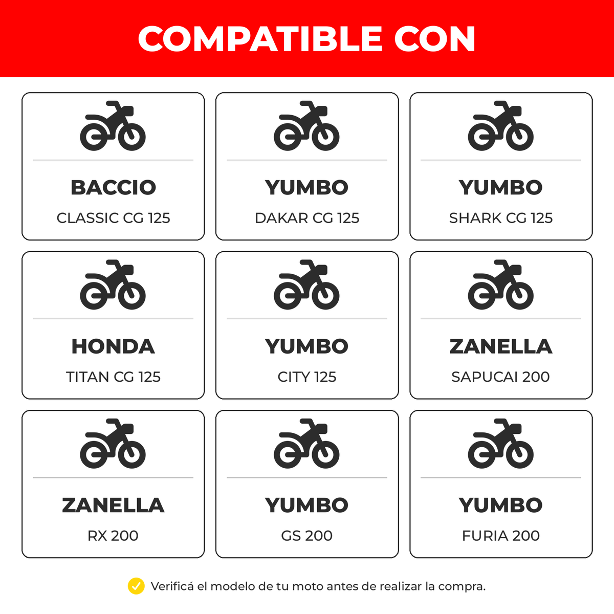 Junta Caño Escape Cg/Dakar/Gs/Gts x6 Un-Juntas motos-Multishop Uruguay