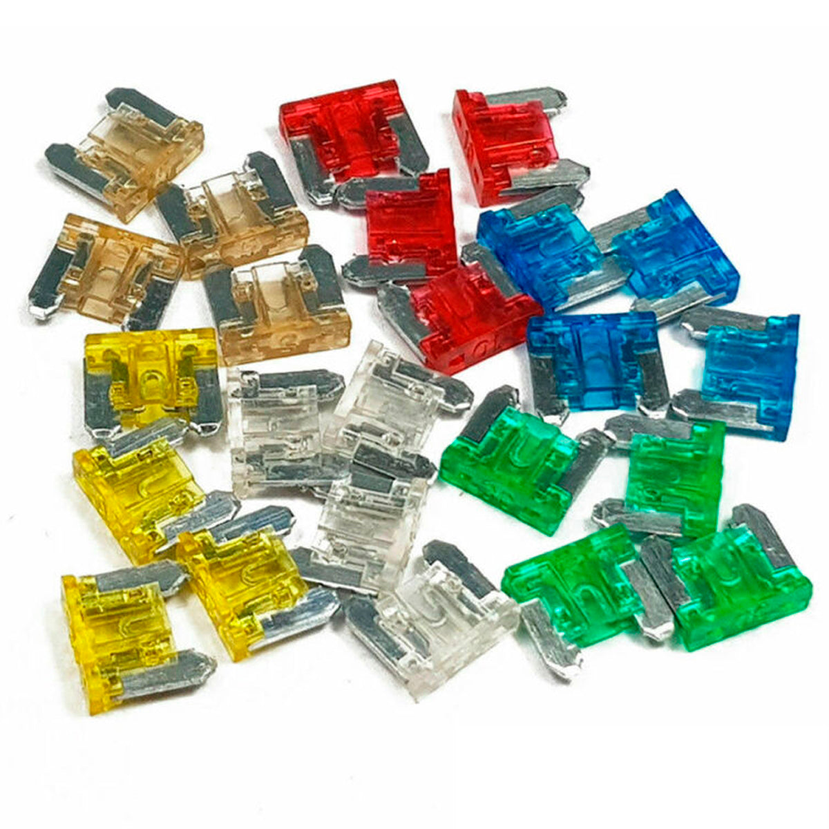 Kit 100 Fusibles Mini Surtidos Pata Corta-Accesorios-Multishop Uruguay