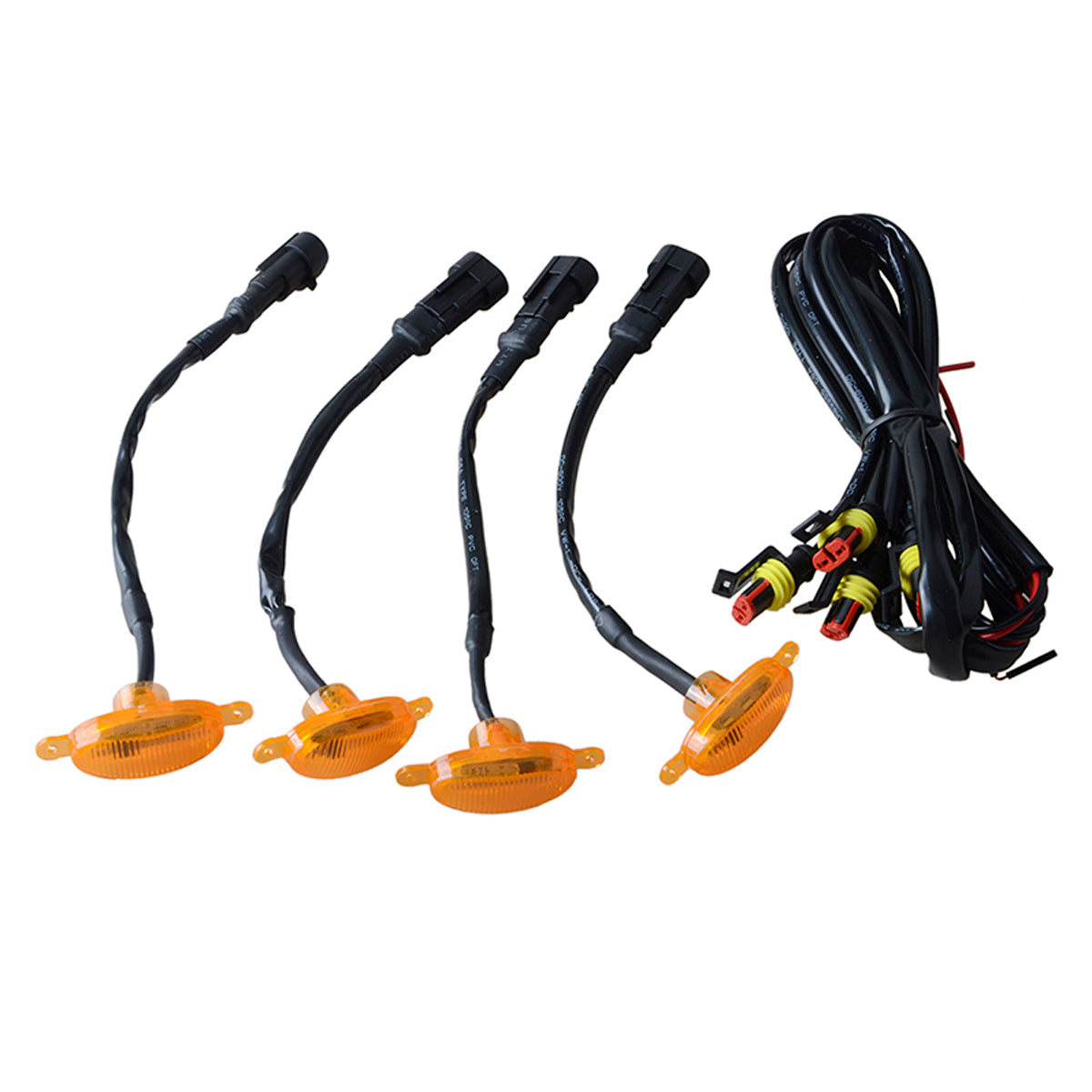 Kit 4 Luces Careta Ford Raptor Ambar-Accesorios-Multishop Uruguay