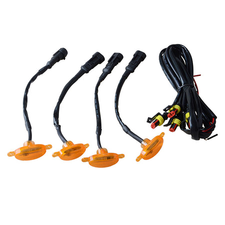 Kit 4 Luces Careta Ford Raptor Ambar-Accesorios-Multishop Uruguay