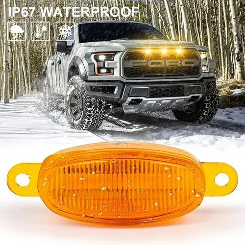 Kit 4 Luces Careta Ford Raptor Ambar-Accesorios-Multishop Uruguay