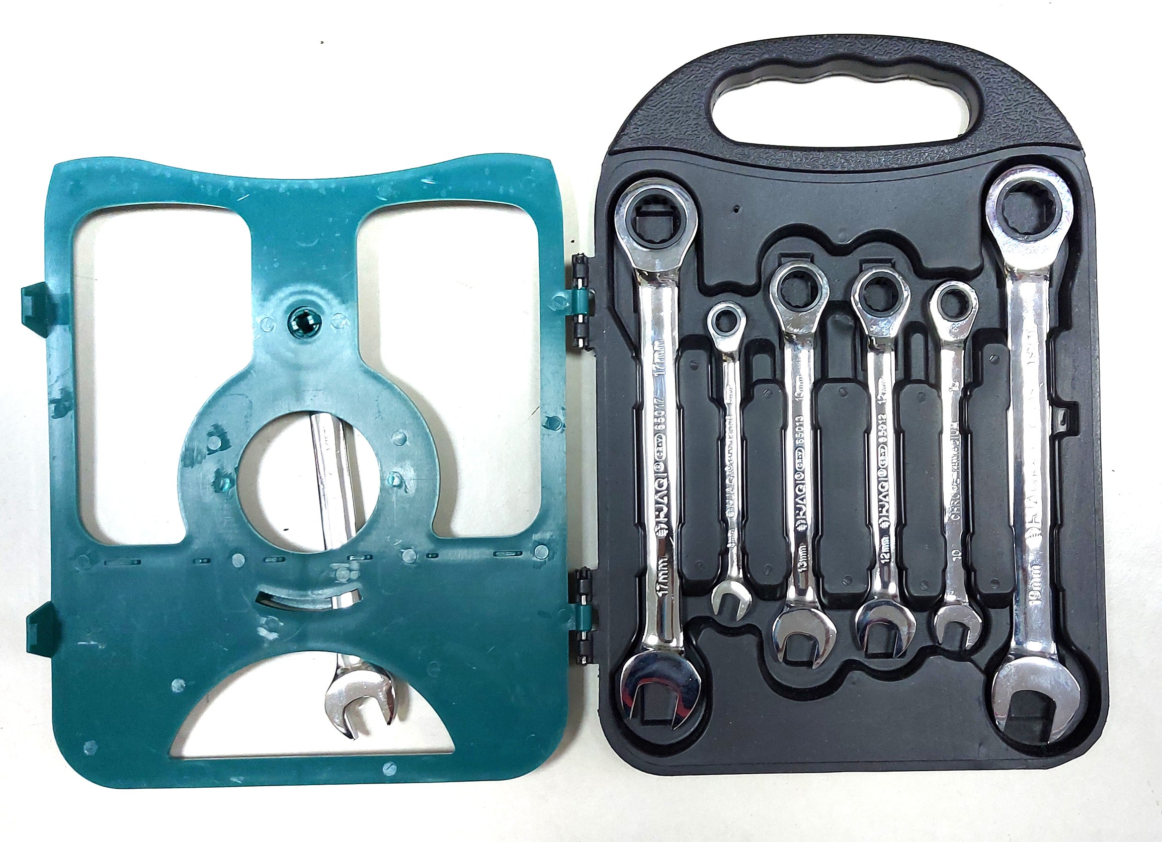 Kit 7 Llaves Combinadas Con Cricket 8-19 Mm-Llave Combinada-Multishop Uruguay