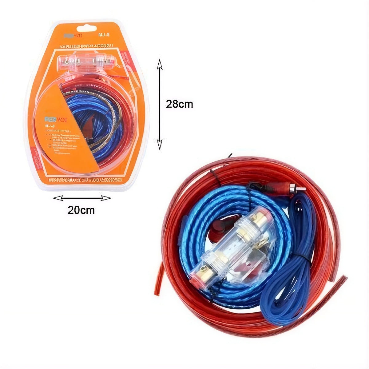 Kit 8 Cables Instalacion Potencia-Instalacion-Multishop Uruguay