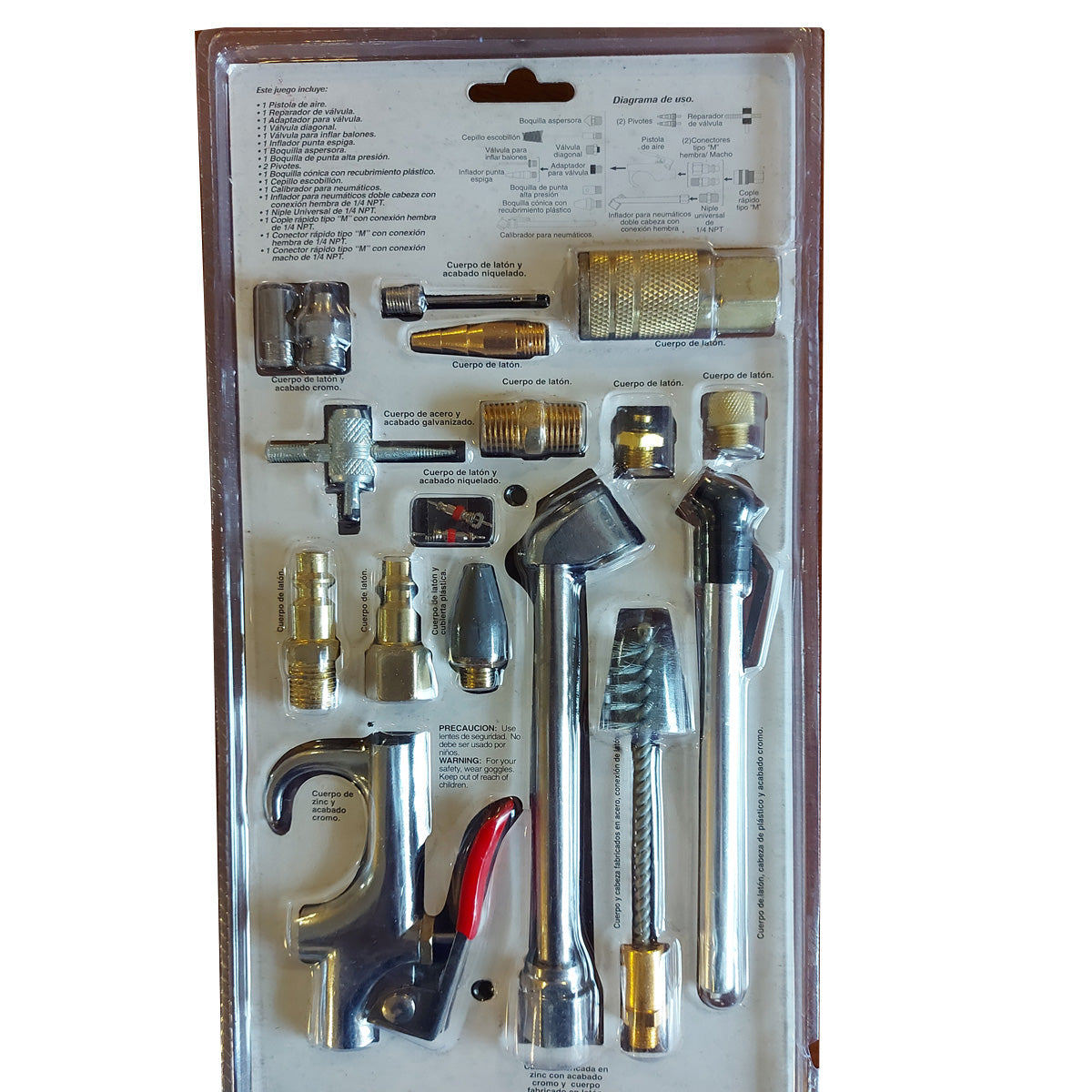 Kit Acople Para Manguera Compresor Aire-Accesorios-Multishop Uruguay