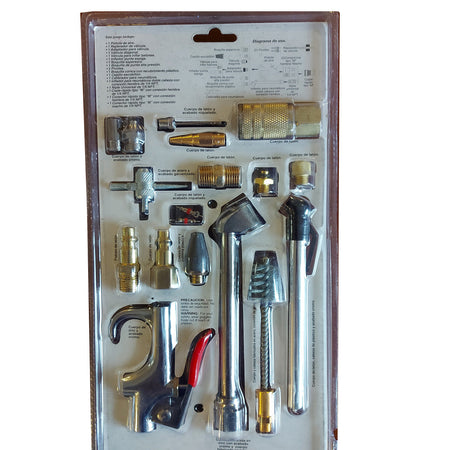 Kit Acople Para Manguera Compresor Aire-Accesorios-Multishop Uruguay