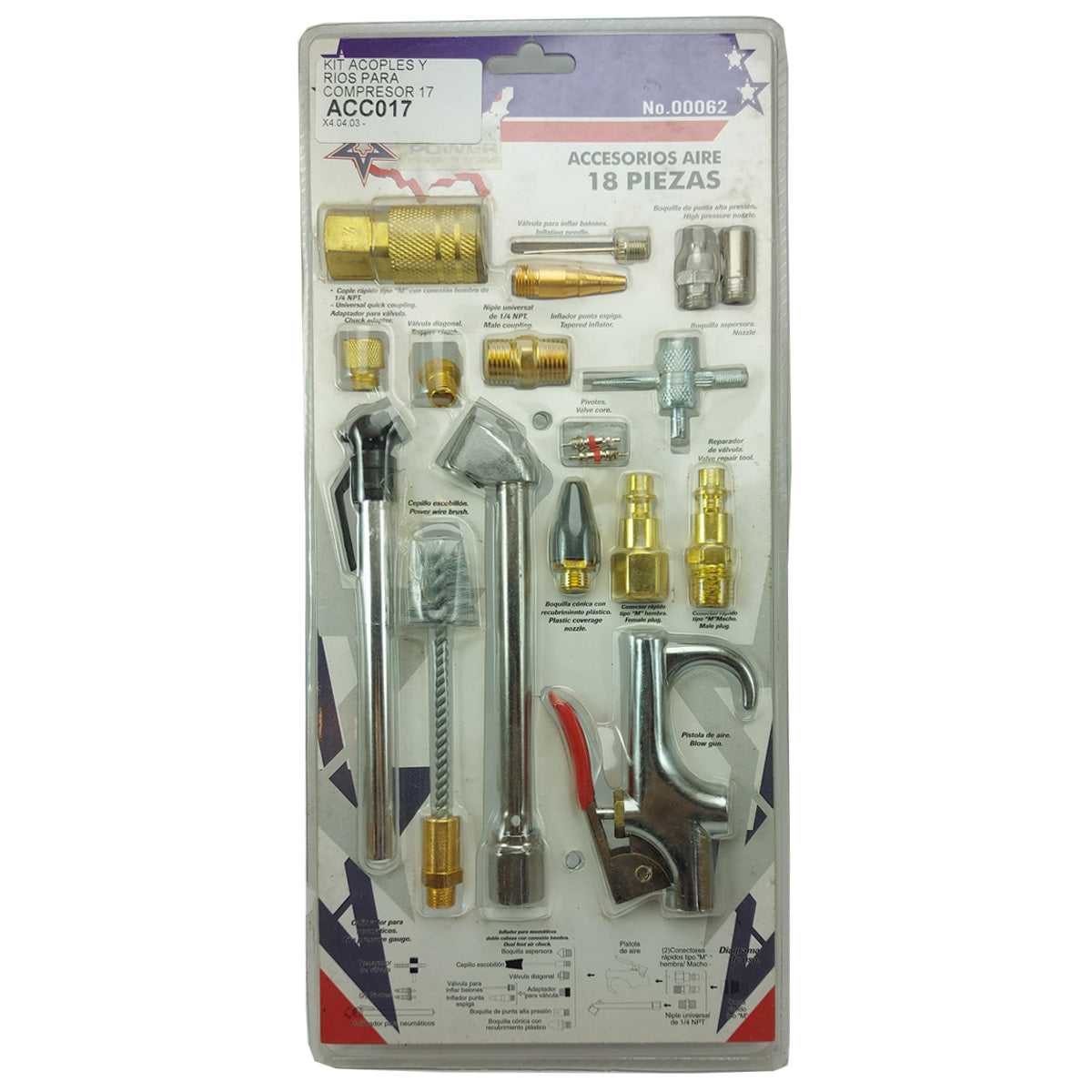 Kit Acople Para Manguera Compresor Aire-Accesorios-Multishop Uruguay