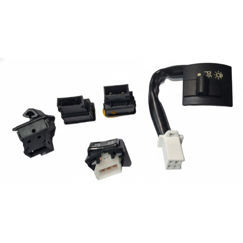 Kit Botones Comandos Yumbo Max Luces Señaleros Bocina-Interruptores Motos-Multishop Uruguay