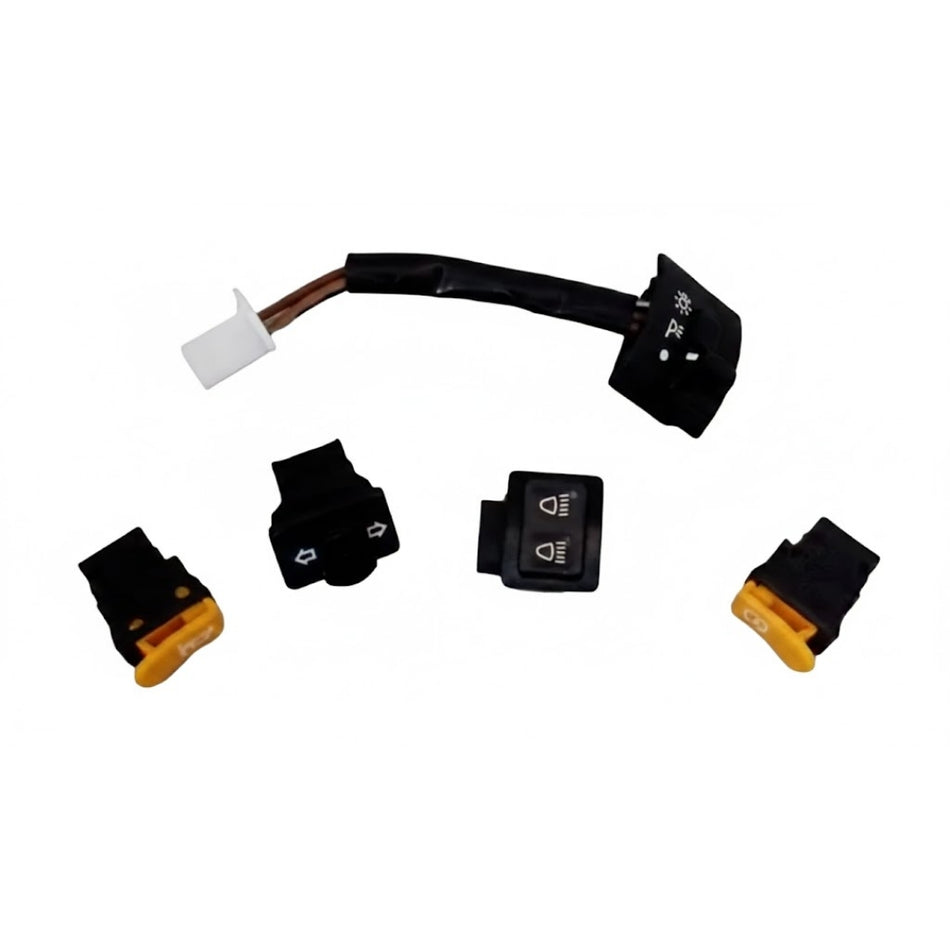 Kit Botones Comandos Yumbo Max Luces Señaleros Bocina-Interruptores Motos-Multishop Uruguay