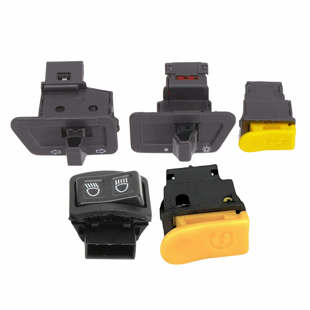 Kit Botones Moto 110 Con Corte Diagonal-Interruptores Motos-Multishop Uruguay