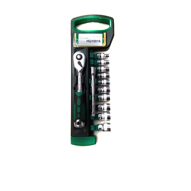 Kit Dados 1/4 Con Criquet Y Alargador 4/14 Mm-Dado Impacto-Multishop Uruguay