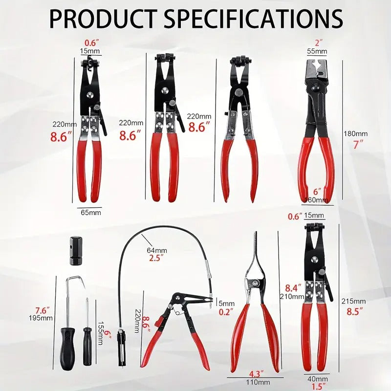 Kit De Pinzas Para Abrazaderas En Valija-Pinzas-Multishop Uruguay